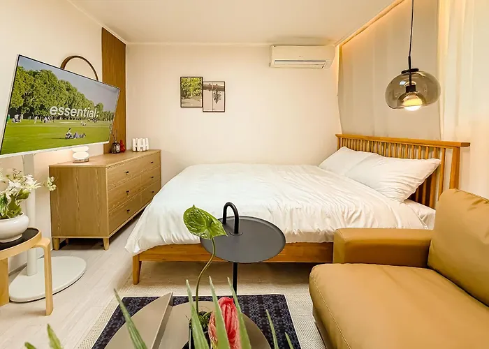 Apartment 잠실 6인숙소, 종합운동장역 도보3분, 강남,성수20분,롯데월드,올림픽공원 *
