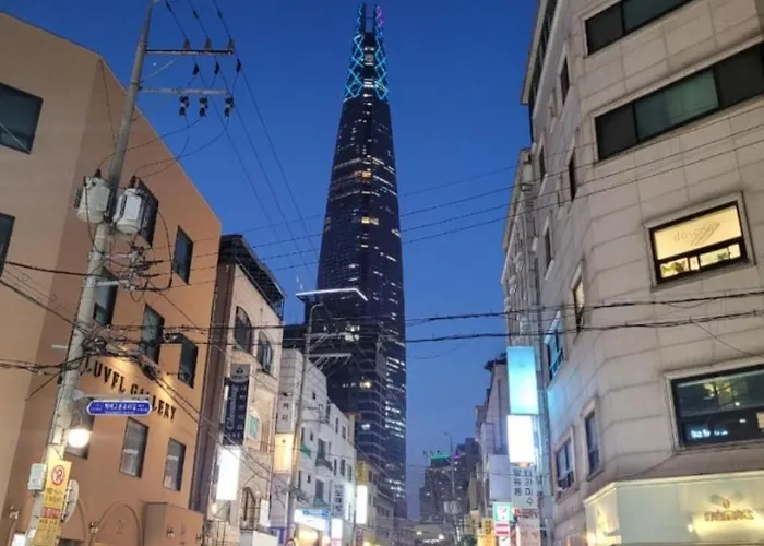 Apartment 잠실 6인숙소, 종합운동장역 도보3분, 강남,성수20분,롯데월드,올림픽공원 *